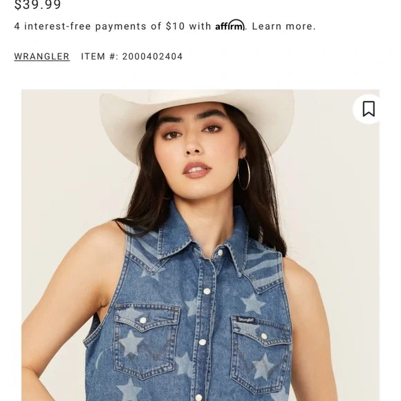 Wrangler Retro Blue Denim Shirt - Picture 4 of 4